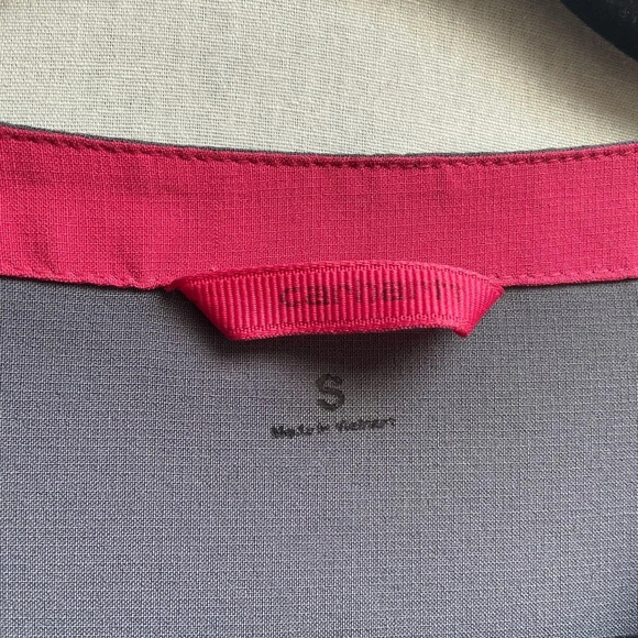 CARHARTT Women’s Force Cross Flex Scrub Top Dark Gray Pink Size S - Picture 8 of 10